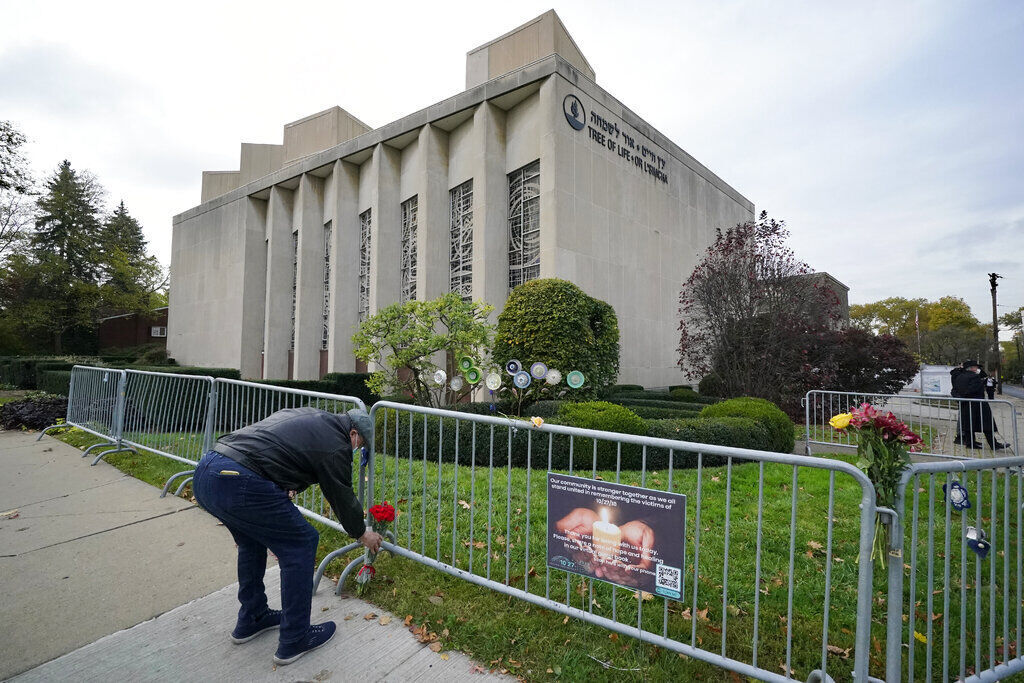 APTOPIX Synagogue Shooting Anniversary